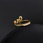 Little Love Crystal Line Double Sided Ring
